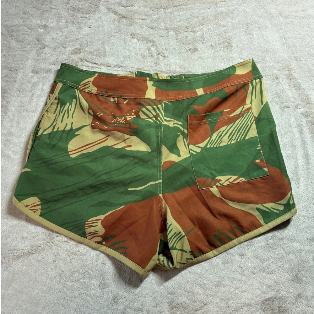 Tachuntfish UDT Shorts Rhodesian Brushstroke Camo Combat Swim Trunks Tactical L
